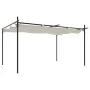 Pérgola con cubierta retráctil color crema 395x292x230 cm von , Zelte und Pavillons - Ref: Foro24-360117, Preis: 305,16 €, Ra...