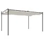 Pérgola con cubierta retráctil color crema 395x292x230 cm von , Zelte und Pavillons - Ref: Foro24-360117, Preis: 305,16 €, Ra...