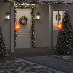 Lámparas de Navidad LED plegables 3 unidades rojo
