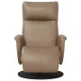 Sillón reclinable con reposapiés cuero sintético capuchino by , Armchairs - Ref: Foro24-356548, Price: 209,52 €, Discount: -5%%