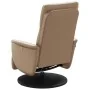 Sillón reclinable con reposapiés cuero sintético capuchino by , Armchairs - Ref: Foro24-356548, Price: 209,52 €, Discount: -5%%