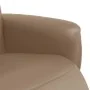 Sillón reclinable con reposapiés cuero sintético capuchino by , Armchairs - Ref: Foro24-356548, Price: 209,52 €, Discount: -5%%