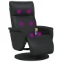 Sillón reclinable masaje con reposapiés cuero sintético negro von , Sessel - Ref: Foro24-356557, Preis: 250,75 €, Rabatt: -5%%