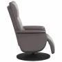 Sillón reclinable de masaje con reposapiés cuero sintético gris | Foro24.es | Tu tienda online para hogar, jardín y más Foro24.es