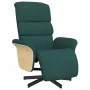 Sillón reclinable con reposapiés tela verde oscuro | Foro24.es | Tu tienda online para hogar, jardín y más Foro24.es