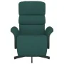 Sillón reclinable con reposapiés tela verde oscuro | Foro24.es | Tu tienda online para hogar, jardín y más Foro24.es