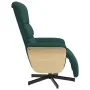 Sillón reclinable con reposapiés tela verde oscuro | Foro24.es | Tu tienda online para hogar, jardín y más Foro24.es