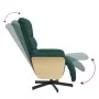 Sillón reclinable con reposapiés tela verde oscuro | Foro24.es | Tu tienda online para hogar, jardín y más Foro24.es