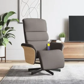 Sillón reclinable de masaje con reposapiés tela