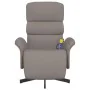 Sillón reclinable de masaje con reposapiés tela gris taupe | Foro24.es | Tu tienda online para hogar, jardín y más Foro24.es