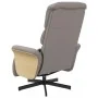 Sillón reclinable de masaje con reposapiés tela gris taupe | Foro24.es | Tu tienda online para hogar, jardín y más Foro24.es