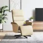 Sillón reclinable con reposapiés tela color crema | Foro24.es | Tu tienda online para hogar, jardín y más Foro24.es