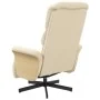 Sillón reclinable con reposapiés tela color crema | Foro24.es | Tu tienda online para hogar, jardín y más Foro24.es