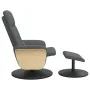 Sillón reclinable de masaje con reposapiés tela gris oscuro | Foro24.es | Tu tienda online para hogar, jardín y más Foro24.es