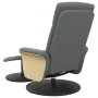 Sillón reclinable de masaje con reposapiés tela gris oscuro | Foro24.es | Tu tienda online para hogar, jardín y más Foro24.es