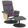 Sillón reclinable de masaje con reposapiés tela gris oscuro | Foro24.es | Tu tienda online para hogar, jardín y más Foro24.es
