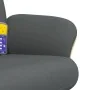 Sillón reclinable de masaje con reposapiés tela gris oscuro | Foro24.es | Tu tienda online para hogar, jardín y más Foro24.es