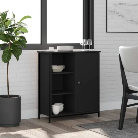 Aparador de madera de ingeniería negro 70x30x80 cm | Foro24.es | Tu tienda online para hogar, jardín y más Foro24.es