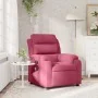 Sillón de masaje reclinable de terciopelo vino tinto | Foro24.es | Tu tienda online para hogar, jardín y más Foro24.es
