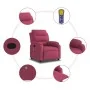 Sillón de masaje reclinable de terciopelo vino tinto | Foro24.es | Tu tienda online para hogar, jardín y más Foro24.es