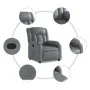 Sillón reclinable de cuero sintético gris von , Sessel - Ref: Foro24-373563, Preis: 206,14 €, Rabatt: %