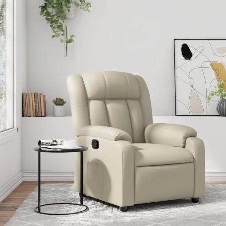 Sillón reclinable de cuero sintético crema von , Sessel - Ref: Foro24-373561, Preis: 247,98 €, Rabatt: -5%%