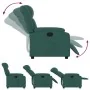 Sillón reclinable de tela verde oscuro | Foro24.es | Tu tienda online para hogar, jardín y más Foro24.es