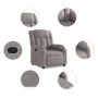 Sillón reclinable de tela gris taupe von , Sessel - Ref: Foro24-373582, Preis: 234,98 €, Rabatt: %