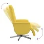 Sillón reclinable con reposapiés tela amarillo claro | Foro24.es | Tu tienda online para hogar, jardín y más Foro24.es