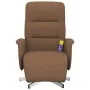 Sillón reclinable de masaje con reposapiés tela marrón | Foro24.es | Tu tienda online para hogar, jardín y más Foro24.es