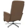 Sillón reclinable de masaje con reposapiés tela marrón | Foro24.es | Tu tienda online para hogar, jardín y más Foro24.es