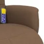 Sillón reclinable de masaje con reposapiés tela marrón | Foro24.es | Tu tienda online para hogar, jardín y más Foro24.es