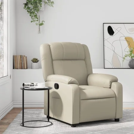 Sillón reclinable de cuero sintético crema | Foro24.es | Tu tienda online para hogar, jardín y más Foro24.es