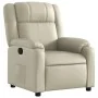 Sillón reclinable de cuero sintético crema | Foro24.es | Tu tienda online para hogar, jardín y más Foro24.es