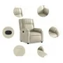 Sillón reclinable de cuero sintético crema | Foro24.es | Tu tienda online para hogar, jardín y más Foro24.es
