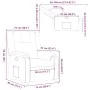 Sillón reclinable de tela marrón | Foro24.es | Tu tienda online para hogar, jardín y más Foro24.es