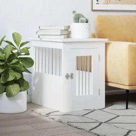 Jaula para perros madera de ingeniería blanco 45x62x59 cm by , Dog kennels - Ref: Foro24-838309, Price: 76,35 €, Discount: %