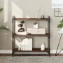 Librería 3 estantes madera ingeniería roble marrón 80x30x86 cm de , Librerías y estanterías - Ref: Foro24-837671, Precio: 47,...