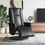 Sillón reclinable masaje con reposapiés cuero sintético negro by , Armchairs - Ref: Foro24-356517, Price: 256,34 €, Discount: %