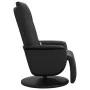Sillón reclinable masaje con reposapiés cuero sintético negro by , Armchairs - Ref: Foro24-356517, Price: 256,34 €, Discount: %