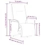 Sillón reclinable masaje con reposapiés cuero sintético negro by , Armchairs - Ref: Foro24-356517, Price: 256,34 €, Discount: %