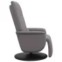Sillón reclinable de masaje con reposapiés cuero sintético gris de , Sillones - Ref: Foro24-356515, Precio: 239,36 €, Descuen...