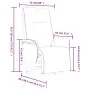 Sillón reclinable de masaje con reposapiés cuero sintético gris de , Sillones - Ref: Foro24-356515, Precio: 239,36 €, Descuen...