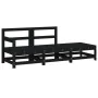 Juego de muebles de jardín 3 pzas madera maciza de pino negro by , Modular outdoor sofas - Ref: Foro24-825524, Price: 184,97 ...
