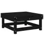 Taburete de jardín madera maciza de pino negro de , Sofás modulares de exterior - Ref: Foro24-825384, Precio: 60,85 €, Descue...