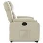 Sillón reclinable elevable cuero artificial color crema by , Armchairs - Ref: Foro24-3205151, Price: 327,17 €, Discount: %