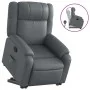 Sillón reclinable elevable cuero artificial gris | Foro24.es | Tu tienda online para hogar, jardín y más Foro24.es