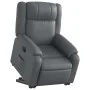 Sillón reclinable elevable cuero artificial gris | Foro24.es | Tu tienda online para hogar, jardín y más Foro24.es