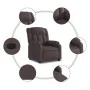Sillón reclinable eléctrico tela marrón oscuro | Foro24.es | Tu tienda online para hogar, jardín y más Foro24.es