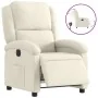 Sillón reclinable eléctrico de terciopelo blanco crema by , Armchairs - Ref: Foro24-3204287, Price: 270,27 €, Discount: -5%%